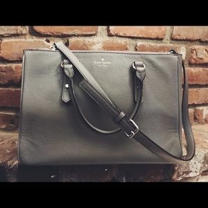 Gray Kate Spade Leighann Mulberry Convertible Bag